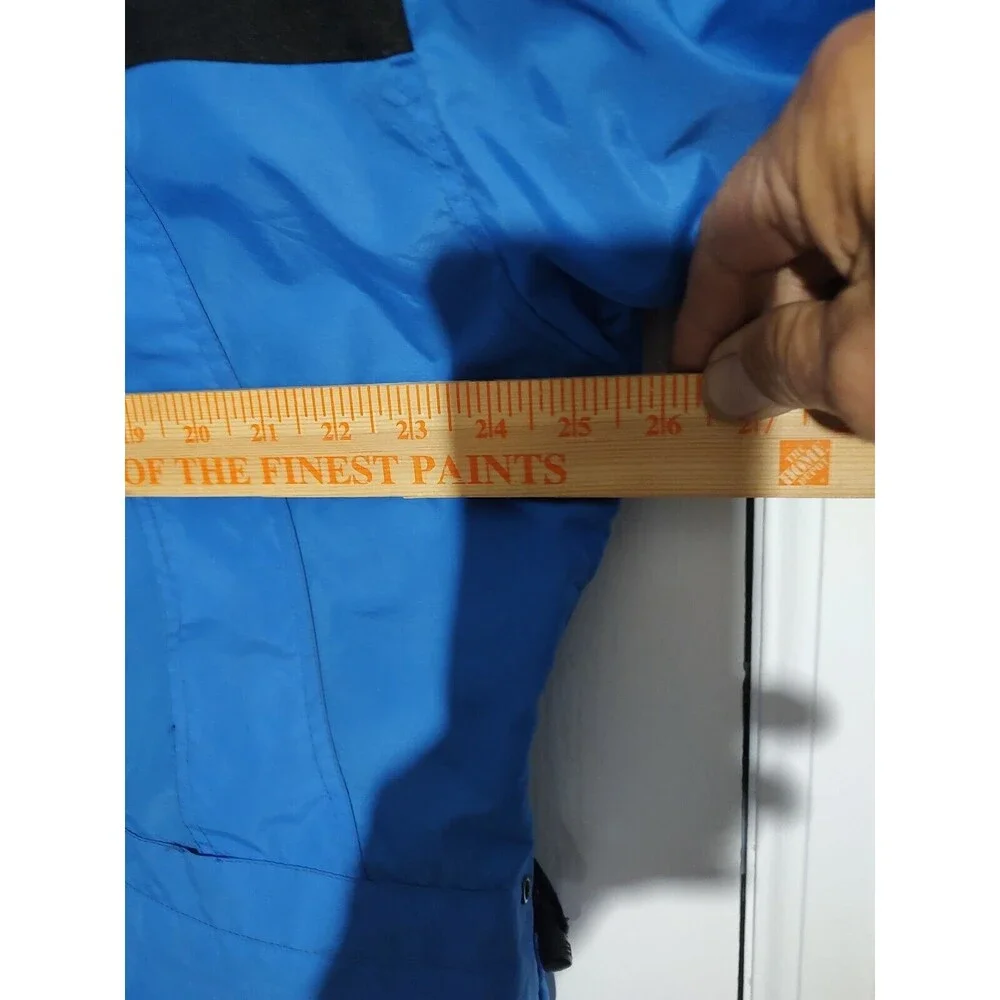 THE NORTH FACE Men Blue Black Mountain Gore-Tex Parka Jacket Sz L Outdoor Coat